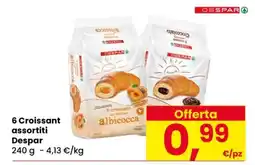 Eurospar 6 Croissant assortiti Despar offerta