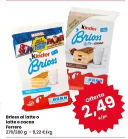 Eurospar Kinder Brioss offerta