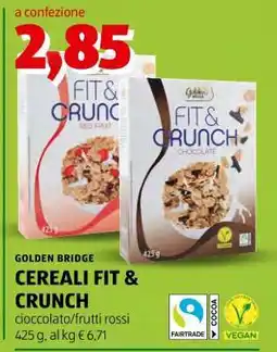 ALDI GOLDEN BRIDGE CEREALI FIT & CRUNCH offerta