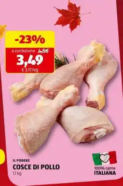 ALDI IL PODERE COSCE DI POLLO offerta
