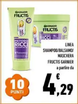 Conad LINEA SHAMPOO/BALSAMO/MASCHERA FRUCTIS GARNIER offerta