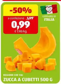 ALDI ZUCCA A CUBETTI 500 G offerta