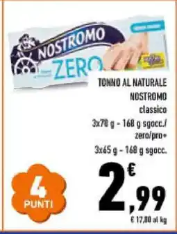 Conad TONNO AL NATURALE NOSTROMO offerta