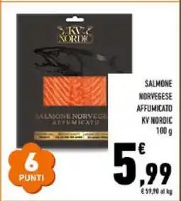 Conad Salmone Norvegese Affumicato KV Nordic offerta