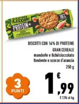 Conad Biscotti con 16% di proteine offerta