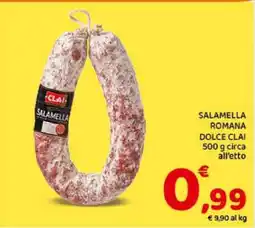 Conad Salamella Romana Dolce Clai offerta