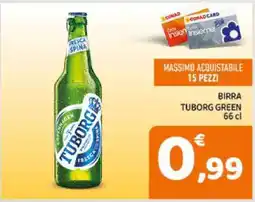 Conad BIRRA TUBORG GREEN 66 cl offerta