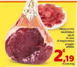 Conad PROSCIUTTO NAZIONALE SALPI offerta