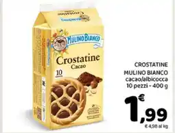 Conad CROSTATINE MULINO BIANCO cacao/albicocca offerta