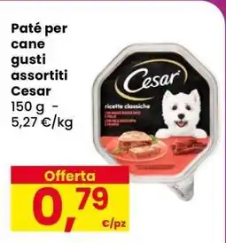 Eurospar Patè per cane gusti assortiti Cesar offerta