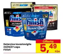 Eurospar Detersivo lavastoviglie 22/25/27 caps Finish offerta