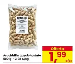 Eurospar Arachidi in Guscio Tostate offerta