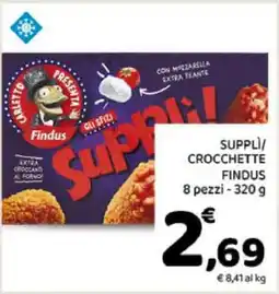 Conad SUPPLÌ/ CROCCHETTE FINDUS offerta