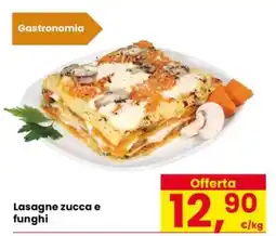 Eurospar Lasagne zucca e funghi offerta