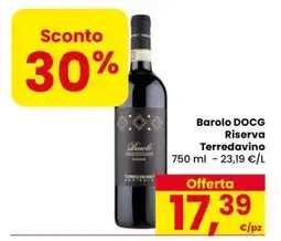 Eurospar Barolo DOCG Riserva Terredavino offerta