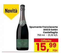 Eurospar Spumante Franciacorta DOCG Satèn Castelfaglia offerta