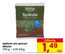 Eurospar Spätzle con spinaci Master offerta