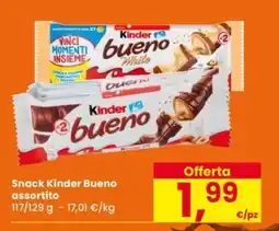 Eurospar Snack Kinder Bueno assortito offerta