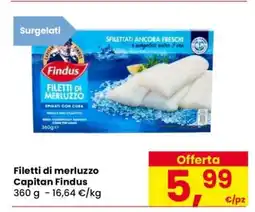 Eurospar FILETTI DI MERLUZZO CAPITAN FINDUS offerta