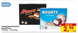 Eurospar 4 Gelati Mars/Snickers/Bounty/Twix offerta