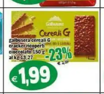 Il Castoro Supermercati Cereali g cracker ricoperti cioccolato 150 g offerta