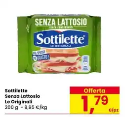 Eurospar Sottilette Senza Lattosio Le Originali offerta