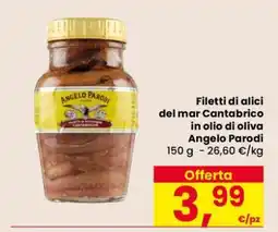 Eurospar Filetti di alici del Mar Cantabrico in olio di oliva Angelo Parodi offerta