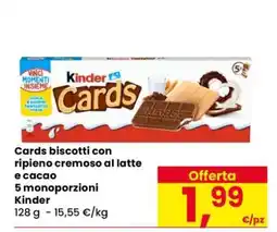 Eurospar Kinder Cards offerta