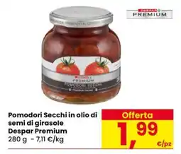 Eurospar Pomodori Secchi in olio di semi di girasole offerta