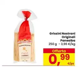Eurospar Grissini Nostrani Originali Panealba offerta