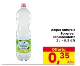 Eurospar ACQUA NATURALE ECOGREEN SAN BENEDETTO offerta
