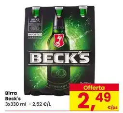 Eurospar Birra Beck's offerta