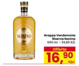 Eurospar Grappa Vendemmia Riserva Nonino offerta