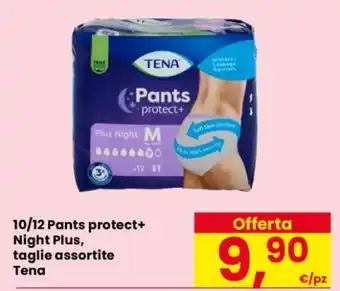 Eurospar 10/12 Pants protect+ Night Plus, taglie assortite Tena offerta