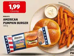 ALDI MORATO AMERICAN PUMPKIN BURGER offerta