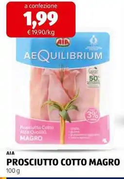 ALDI AIA PROSCIUTTO COTTO MAGRO offerta