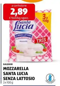 ALDI MOZZARELLA SANTA LUCIA SENZA LATTOSIO offerta