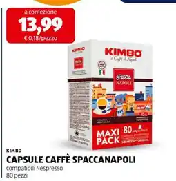 ALDI KIMBO CAPSULE CAFFÈ SPACCANAPOLI offerta