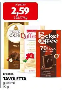 ALDI TAVOLETTA offerta