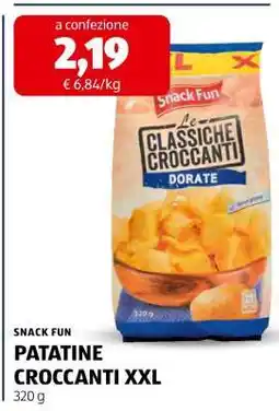 ALDI SNACK FUN PATATINE CROCCANTI XXL offerta
