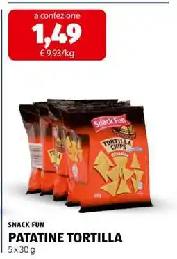 ALDI Snack Fun Patatine Tortilla offerta