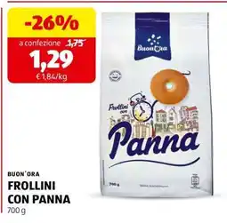 ALDI BUON'ORA FROLLINI CON PANNA offerta