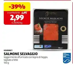 ALDI GOURMET SALMONE SELVAGGIO offerta