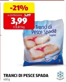 ALDI Tranci di Pesce Spada offerta