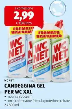 ALDI WC NET CANDEGGINA GEL PER WC XXL offerta