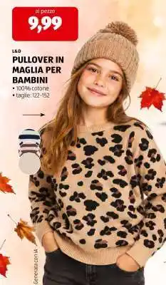 ALDI PULLOVER IN MAGLIA PER BAMBINI offerta