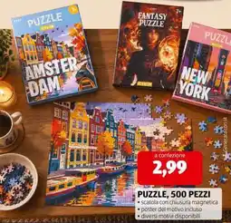 ALDI PUZZLE, 500 PEZZI offerta