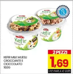 Eurospar KEFIR MILK MUESLI CROCCANTE E CIOCCOLATO offerta