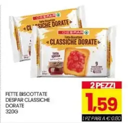 Eurospar FETTE BISCOTTATE DESPAR CLASSICHE DORATE offerta