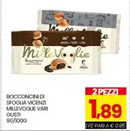 Eurospar BOCCONCINI DI SFOGLIA VICENZI MILLEVOGLIE VARI GUSTI offerta